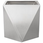 vidaXL Jardinière Argent 50 x 50 x 50 cm Acier inoxydable