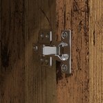 vidaXL Highboard en vieux bois 60 x 32 x 153 cm - fabriqué en bois d'ingénierie.