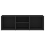 vidaXL Banc à chaussures Noir 105x35x35 cm Aggloméré