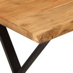 vidaXL Banc avec bord vivant 105 cm bois d'acacia massif
