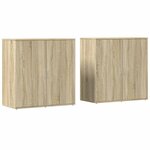 vidaXL Buffets 2 Pièces chêne sonoma 79x38x80 cm bois d'ingénierie