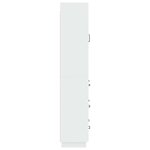 vidaXL Ensemble de Meubles 2 Pièces Blanc brillant 66 x 34 5 x 87 cm