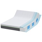 vidaXL Matelas Blanc  Gris 140 x 200 cm Mousse