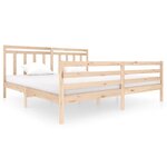 vidaXL Cadre de lit sans matelas bois massif 200x200 cm