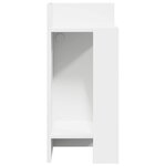 vidaXL Tables d'appoint 2 Pièces avec étagère blanc 25 5x27x60 cm