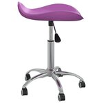 vidaXL Chaise de salle à manger pivotante Violet Similicuir
