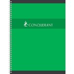 Cahier Spiralé 24x32CM 100p 70g grands carreaux coloris aléatoires CONQUÉRANT