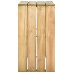 vidaXL Meubles de bar de jardin 5 Pièces Bois de pin imprégné