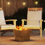 vidaXL Braise Marron 40 x 40 x 35 cm Acier