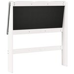 vidaXL Tête de lit capitonnée Gris clair 90 cm Pin massif