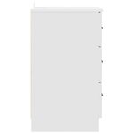 vidaXL Cabinet de chevet Blanc 38 x 38 x 66 cm Bois d'ingénierie