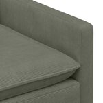 vidaXL Ensemble de Canapés 2 Pièces Gris clair Tissu