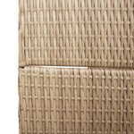 vidaXL Paravent 6 Panneaux Pliable Beige 294x180 cm Poly Rattan