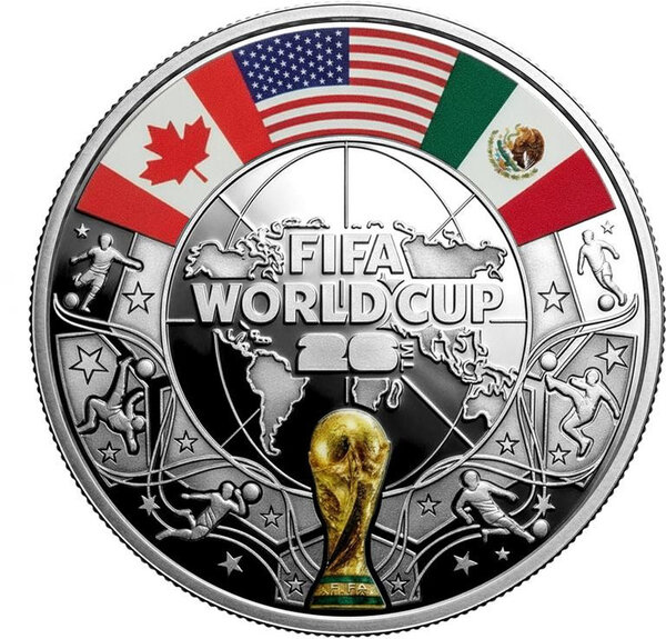 Monnaie FIFA WORLD CUP Argent 1000 Tenge Kazakhstan 2026