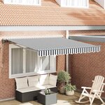 vidaXL Auvent Rétractable Anthracite et blanc 300x250 cm tissu