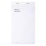 Bloc Maître D'hôtel 50 Feuillets Autocopiants Numérotés En Tripli - Format 9 5x17 Cm - Blanc - X 50 - Exacompta