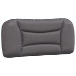 vidaXL Cadre de lit sans matelas gris 90x200 cm similicuir