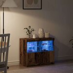 vidaXL Buffet Marron 81 x 37 x 67 cm Bois d'ingénierie
