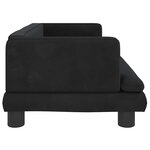 vidaXL Canapé pour enfants noir 80x45x30 cm velours