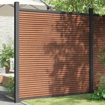 vidaXL Panneau de clôture marron 173x186 cm WPC