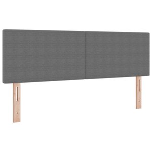vidaXL Tête de lit LED avec tête de lit Gris clair 160 cm Polyester