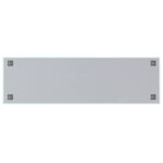 vidaXL Tableau noir magnétique mural Blanc 100x30 cm Verre trempé