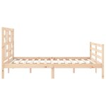 vidaXL Cadre de lit sans matelas 160x200 cm bois massif