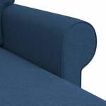 vidaXL Canapé Bleu 215 x 138 x 80 cm tissu