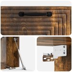 vidaXL Meuble TV mural Chêne fumé 59 5 x 31 x 30 cm Bois d'ingénierie