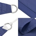 vidaXL Voile de parasol tissu oxford triangulaire 4x4x4 m bleu