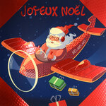 Carte Joyeux Noël avec Enveloppe Blanche 15x15cm