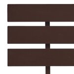 vidaXL Cadre de lit Marron foncé Bois de pin massif 120x200 cm