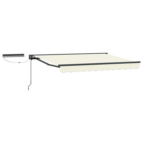 vidaXL Auvent rétractable électrique Crème et Anthracite 3 x 2 5 m