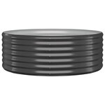 vidaXL Lit surélevé de jardin Acier enduit de poudre Anthracite
