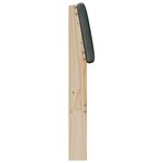 vidaXL Tête de lit capitonnée Gris foncé 120 cm Pin massif
