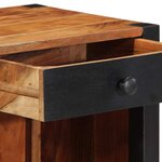 vidaXL Cabinet de chevet avec tiroir 2 Pièces Marron 40 x 35 x 50 cm