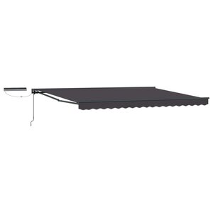 vidaXL Auvent rétractable électrique Anthracite 4 × 3 5 m