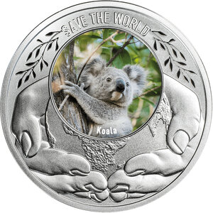 Monnaie KOALA Save the World Argent 500 Francs Cameroon 2026 (PRÉCOMMANDE)