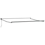 vidaXL Auvent rétractable anthracite et blanc 4 5x3 m tissu/aluminium