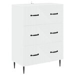 vidaXL Armoire à tiroirs Blanc 66 x 34 5 x 89 5 cm Bois d'ingénierie