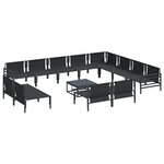vidaXL Ensemble de canapé de jardin 13 Pièces Anthracite Acier