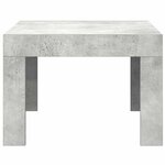 vidaXL Table basse gris béton 50x50x35 cm bois d'ingénierie