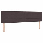 vidaXL Lit boxspring avec matelas Marron foncé 180 x 200 cm tissu