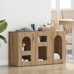 vidaXL Buffet Chêne artisanal 100 x 35 x 59 cm Bois d'ingénierie