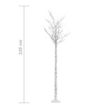 vidaXL Sapin de Noël 200 LED colorées Saule 2 2 m Int/Ext