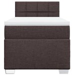 vidaXL Sommier à lattes de lit avec matelas Marron foncé 80x200 cm