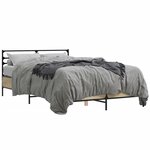 vidaXL Cadre de lit sans matelas chêne sonoma 140x200 cm