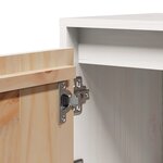 vidaXL Table de chevet Blanc 40x30x40 cm Bois de pin solide