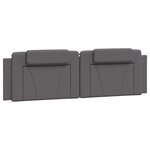 vidaXL Cadre de lit sans matelas gris 180x200 cm similicuir