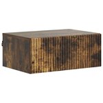 vidaXL Cabinet de chevet mural 2 Pièces Chêne fumé 49 x 34 5 x 20 cm